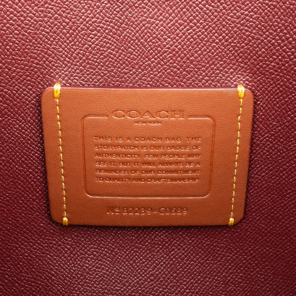 Coach Pebbled Leather Willow Tote Shoulder Bag