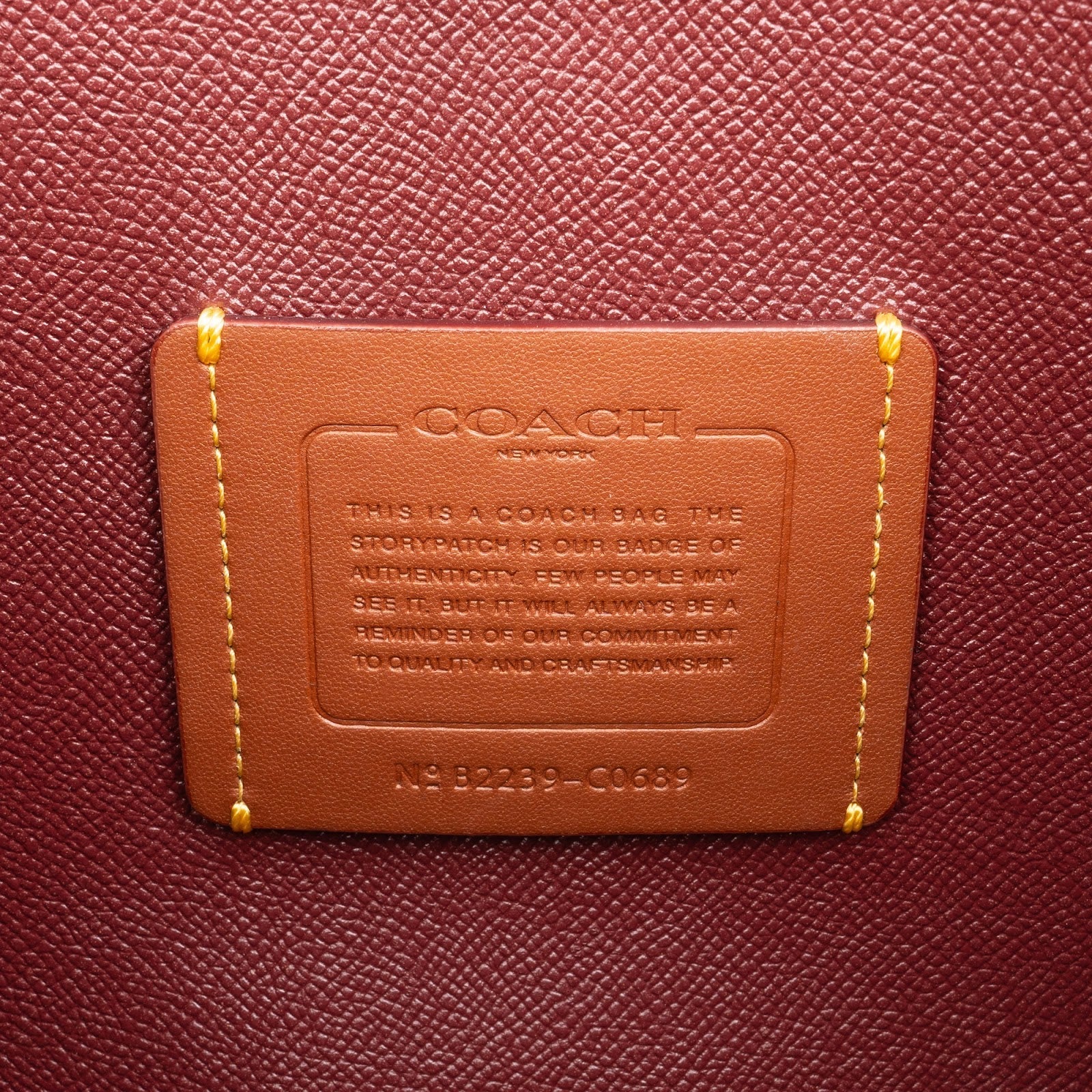 Coach Pebbled Leather Willow Tote Shoulder Bag
