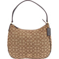 Coach Monogram Signature Canvas Hobo Shoulder Bag