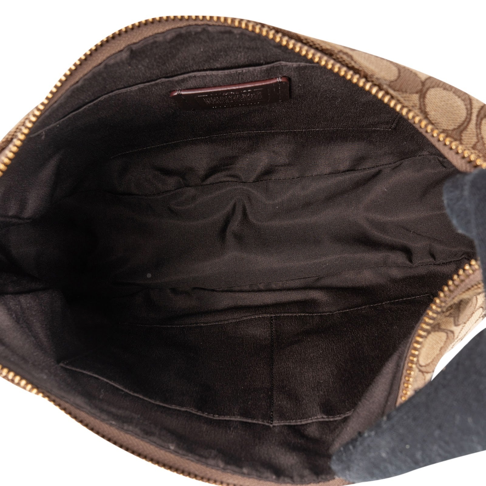 Coach Monogram Signature Canvas Hobo Shoulder Bag