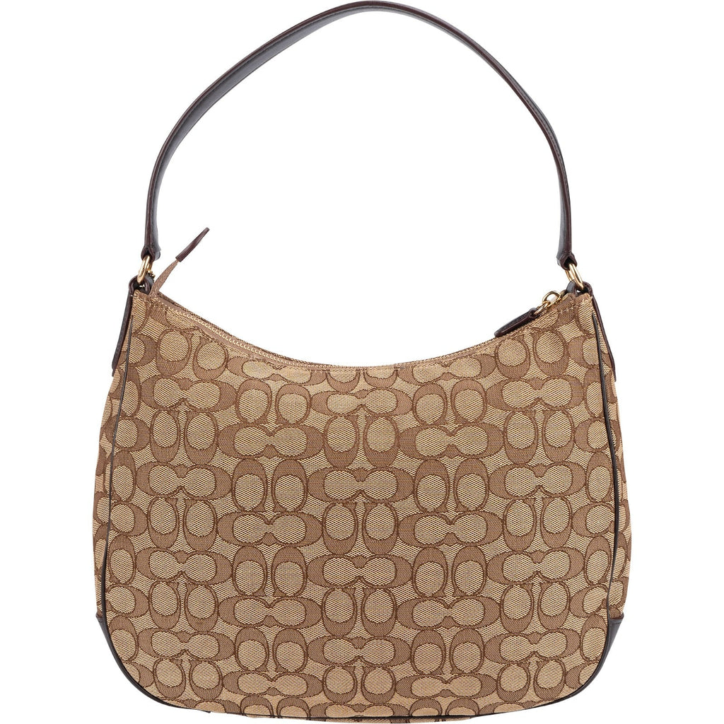 Coach Monogram Signature Canvas Hobo Shoulder Bag