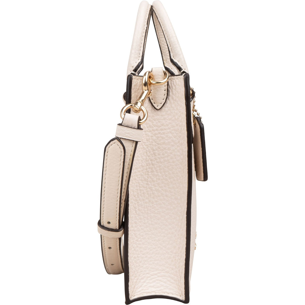Coach Pebbled Dempsey Mini North South Tote Crossbody Handbag