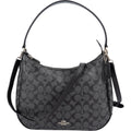 Coach Monogram Signature Black Hobo Shoulder Bag