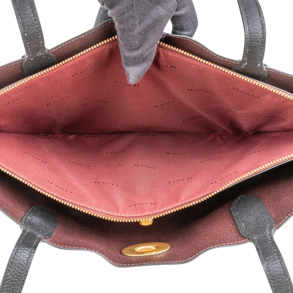 Coach Pebbled Leather Willow Tote Shoulder Bag