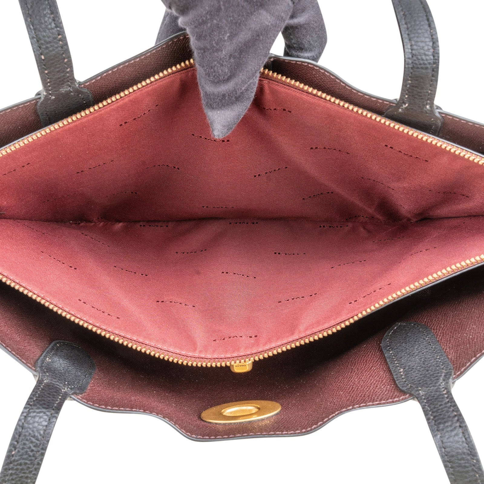 Coach Pebbled Leather Willow Tote Shoulder Bag