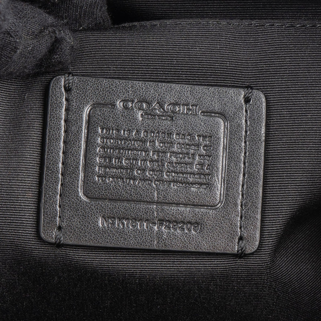 Coach Monogram Signature Black Hobo Shoulder Bag