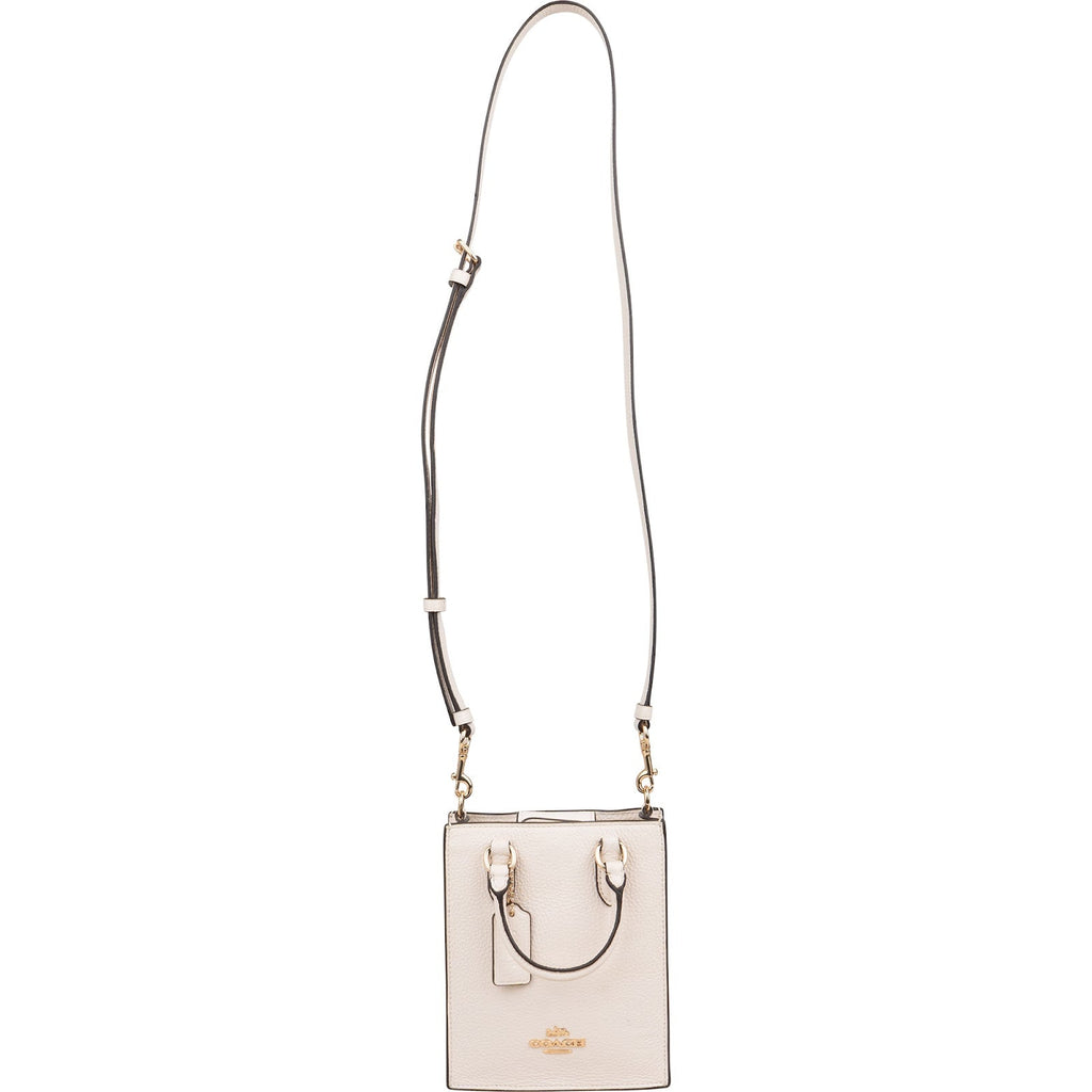Coach Pebbled Dempsey Mini North South Tote Crossbody Handbag