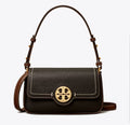NWT Tory Burch Mini Leather Flap Shoulder/Crossbody Bag In Gold/Black Multi