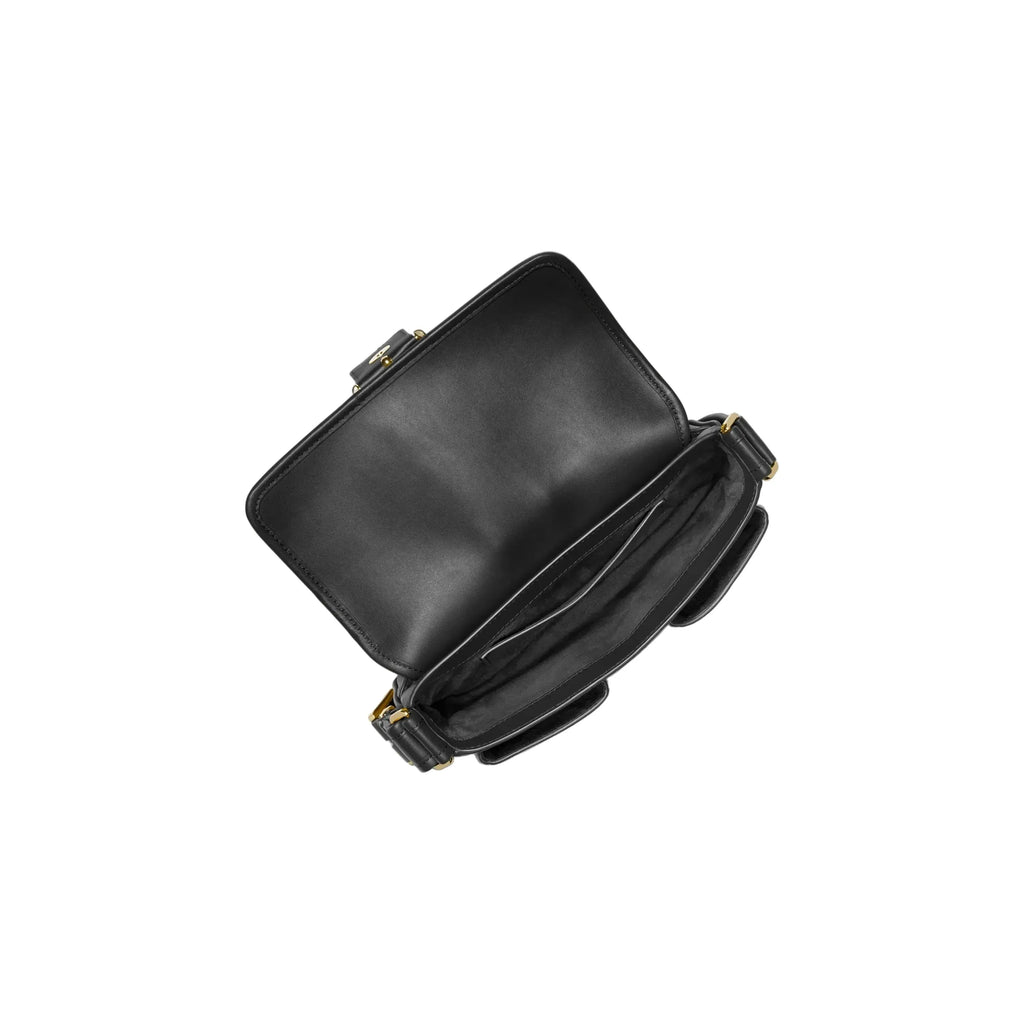 Michael Kors Colby Medium Leather Shoulder Bag, Black