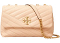 Tory Burch Kira Chevron Small Convertible Shoulder Bag Apricot