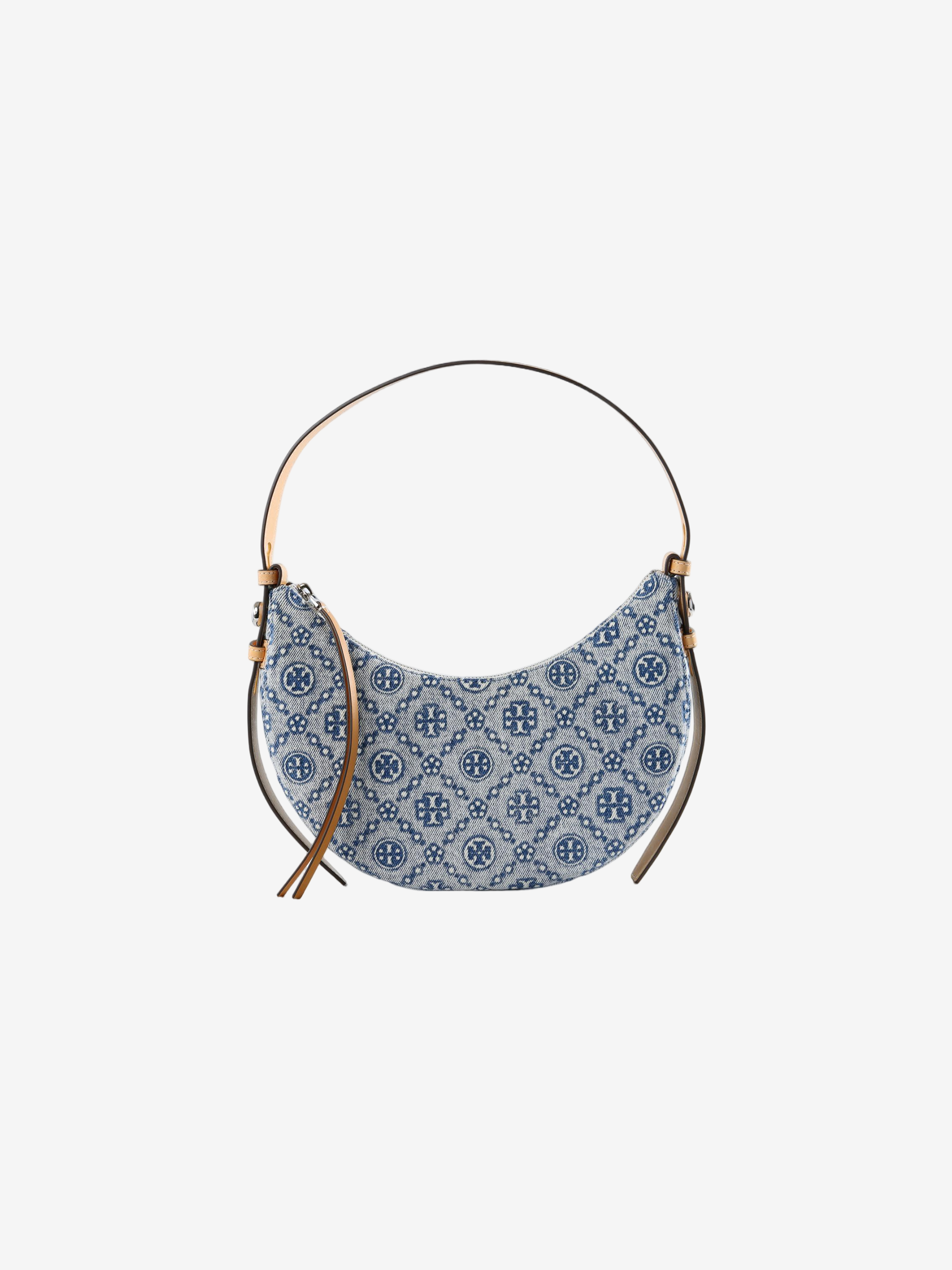 TORY BURCH - Women Romy Denim Half Moon Bag