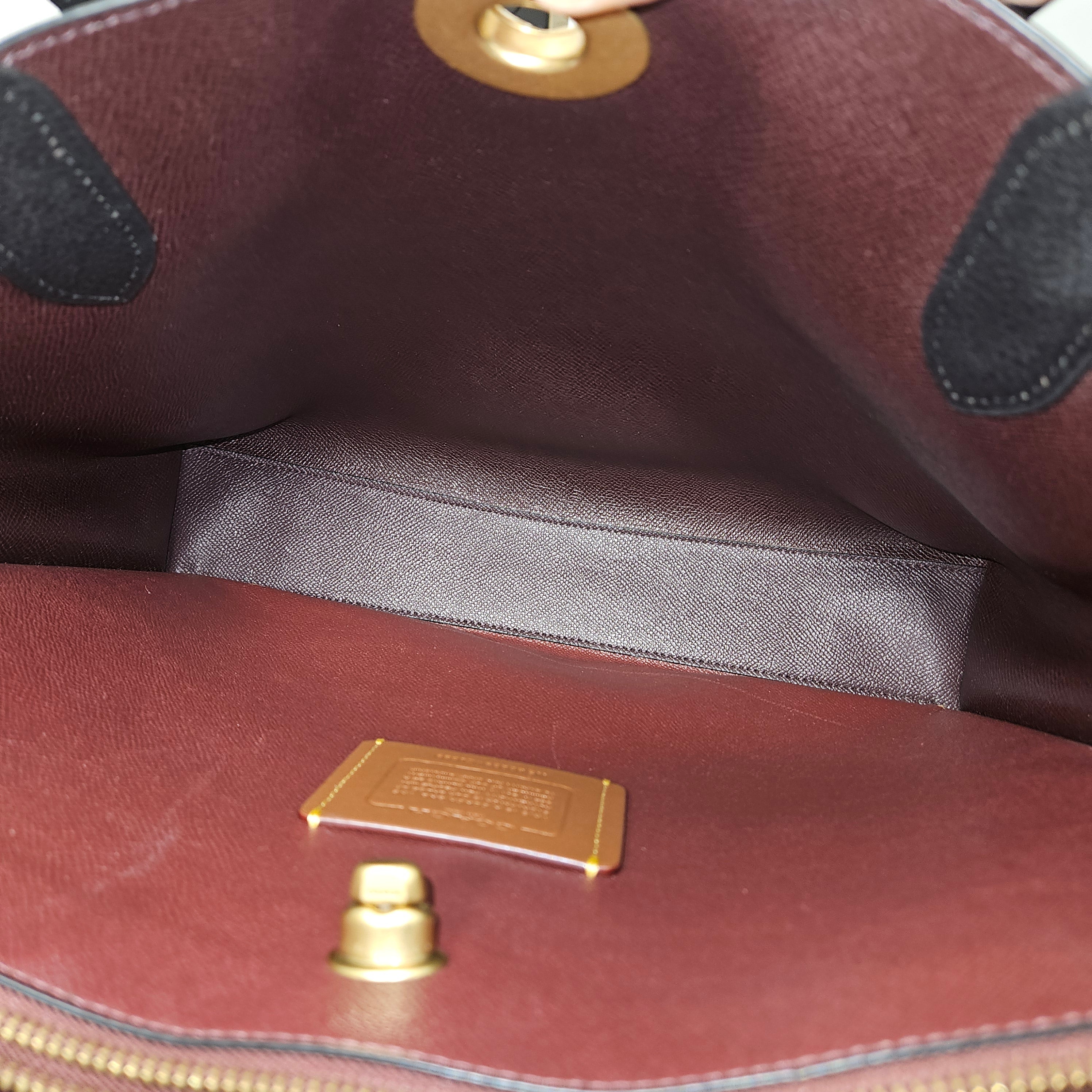 Coach Pebbled Leather Willow Tote Shoulder Bag